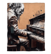 Gettin' Jazzy On Piano Duvet Cover - Beyond T-shirts